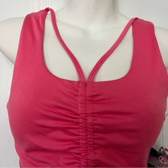 Vasana Pink Cropped Top Padded Small Women - Picture 2 of 8